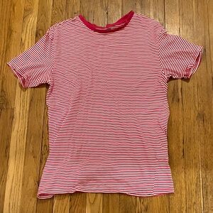 PS Basics by PacSun pink and white stripe tee shirt men’s size medium